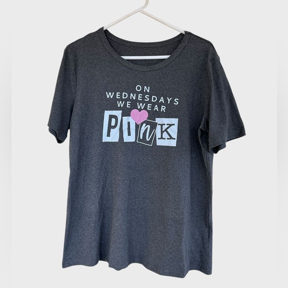 Mean Girls On Wednesdays We Wear Pink Graphic Tee Women’s 1X